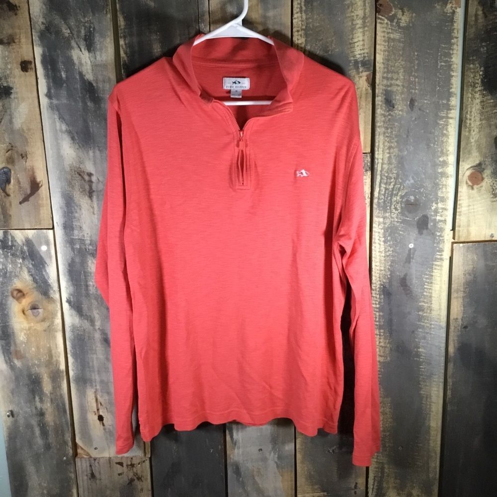 Fish Hippie long sleeve quarter zip pullover men’s size medium